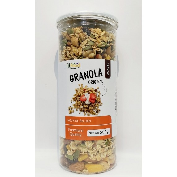 Granola Ăn Sáng Yến Mạch Mix 7 Loại Hạt Hũ 500g