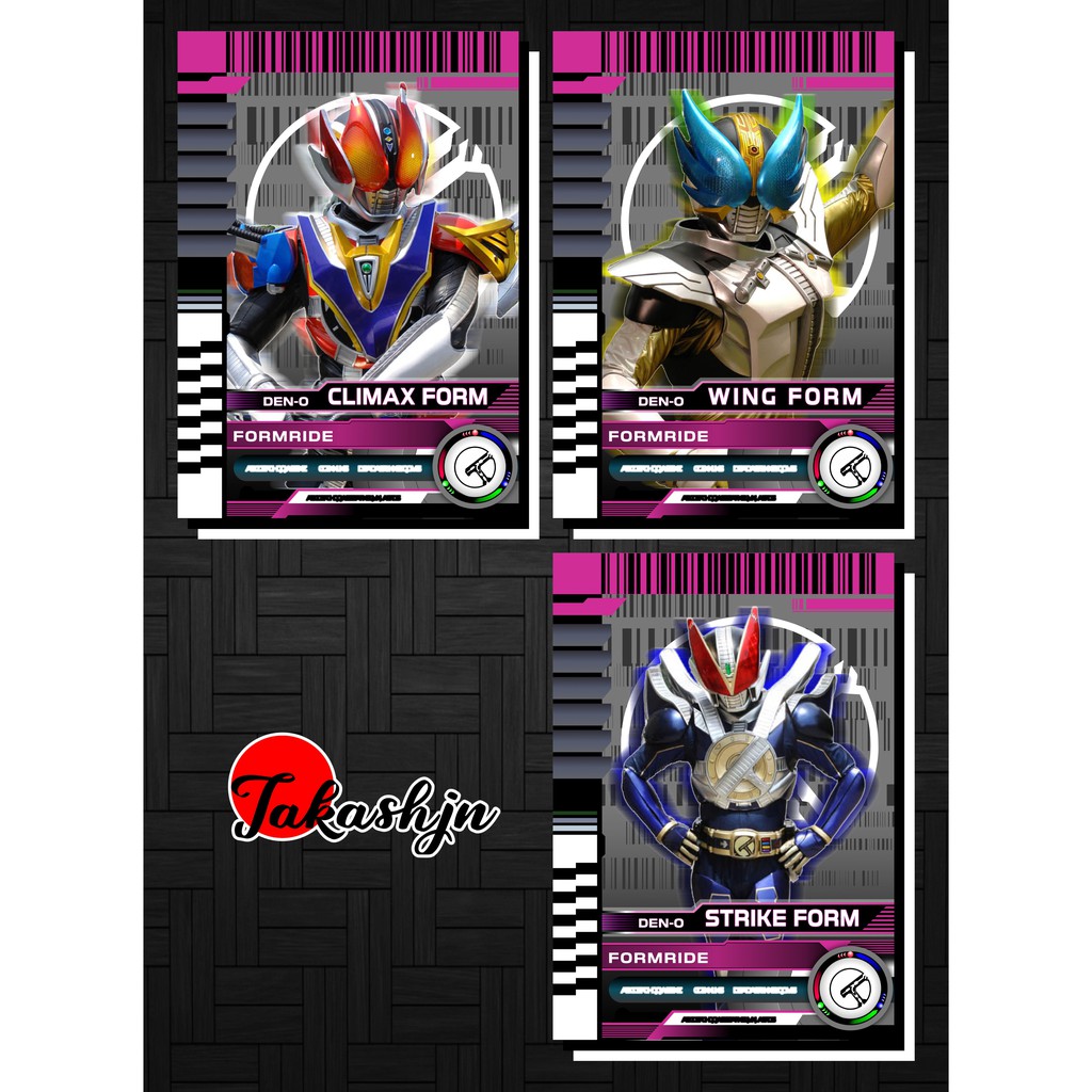 [Độc Quyền Phản Quang 7 Màu] Thẻ Bài (Card) Kamen Rider Den-O