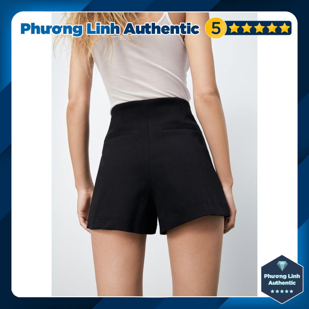Quần short jean viền ly Zara Auth New Tag có sẵn 7385/205 7385205