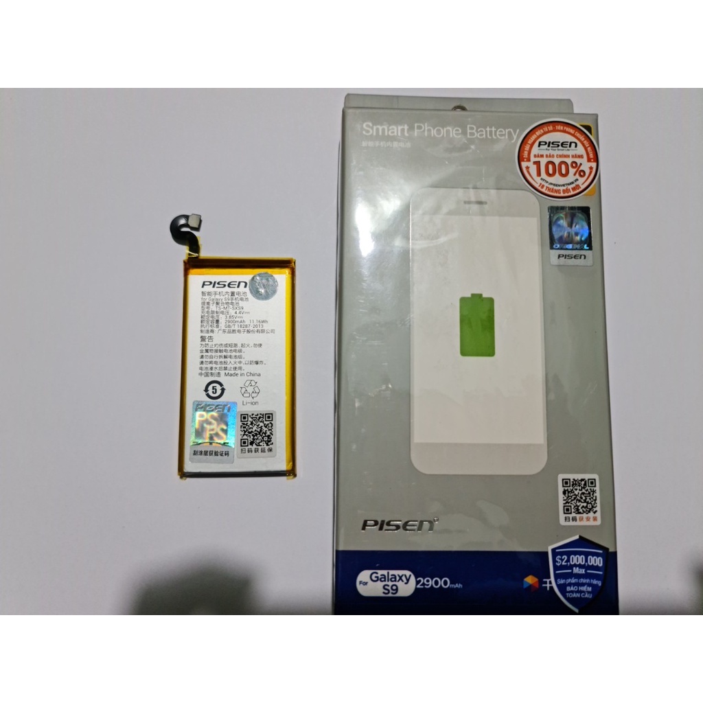 Pin Pisen Samsung Galaxy S9 - Dung Lượng 3900mAh - Hàng chính hãng