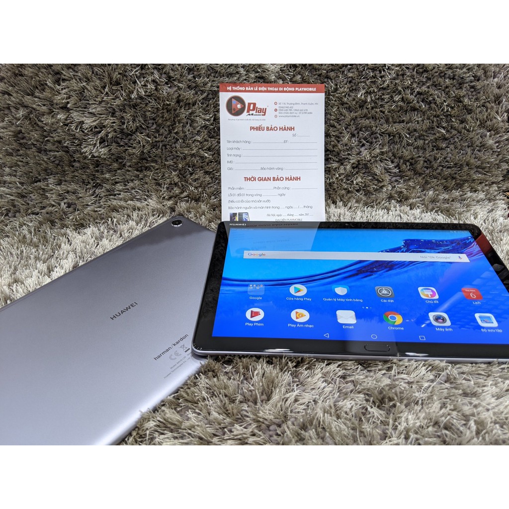 Máy tính bảng Huawei Mediapad M5 Lite | Ram 4/128GB Loa Harman/Kardon | Tiếng Việt 100% + Full Google