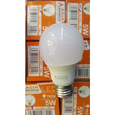 (SIÊU SALE XUÂN MỚI -  MUA 10 TẶNG 2) Combo 10 bóng LED Bulb  5w ASIA.
