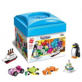 BỘ LEGO 460 CHI TIẾT HỘP VUÔNG MÀU XANH [Siêu khuyến mại]