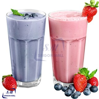 Bộ 12 ly cốc thủy tinh 8 góc LỚN uống sinh tố 400ml - KH400 CAO CẤP