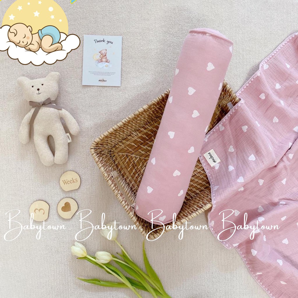 GỐI ÔM MOCHEE VẢI XÔ MUSLIN CHO BÉ