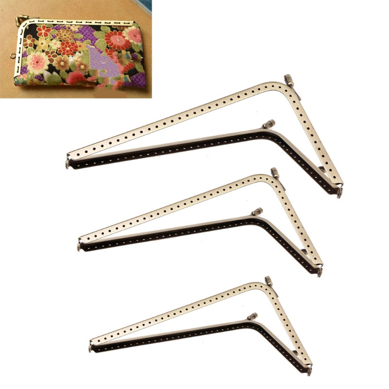 1 Khung Khóa Kim Loại Hình Chữ L Cho Túi Xách / Ví Cầm Tay DIY