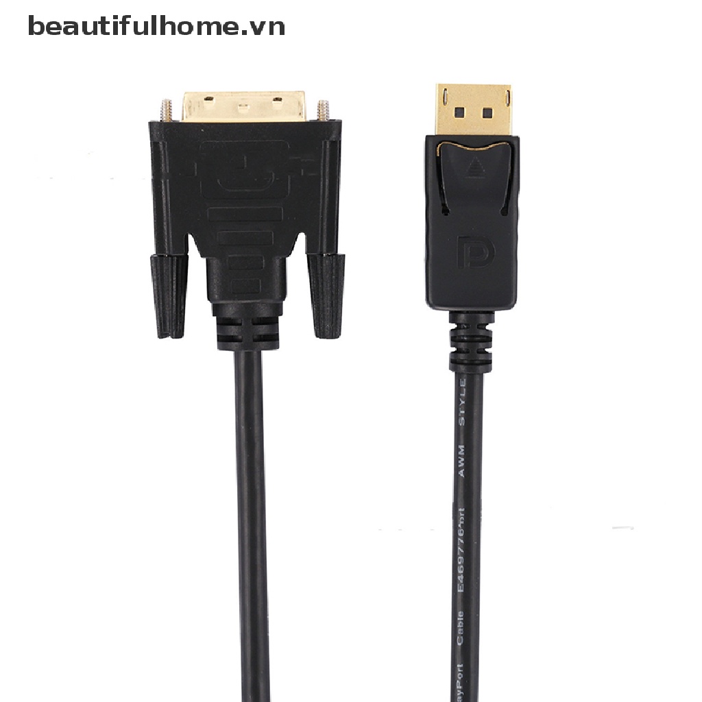Dây Cáp Mạ Vàng Dài 6 Feet Dp Sang Dvi-D Hd 1080p