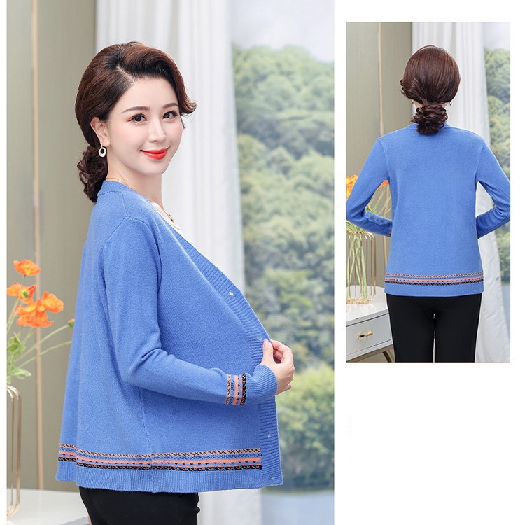Áo len cho mẹ_ áo khoác len nữ trung niên tặng bà tặng mẹ