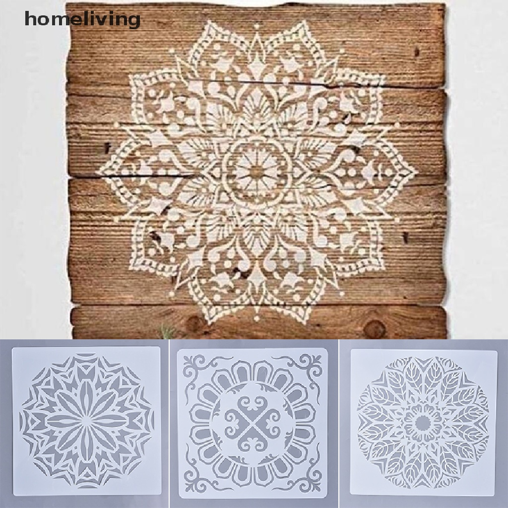 Khuôn Mẫu Trang Trí Sổ Lưu Niệm 30 * 30CM Họa Tiết Mandala Độc Đáo Đẹp Mắt