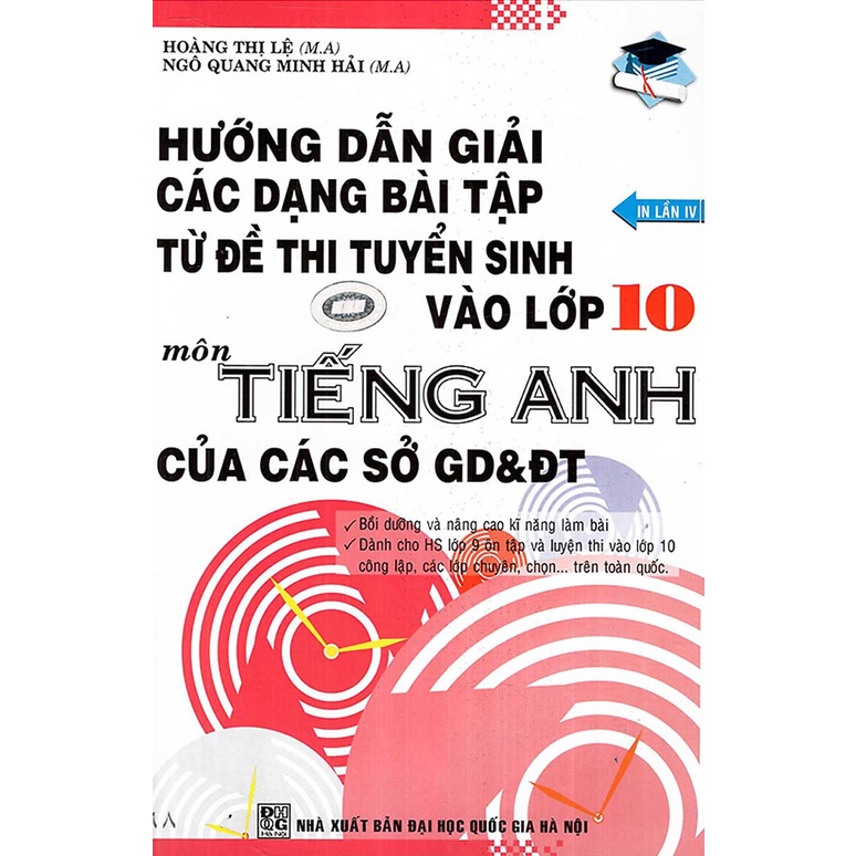 Sách - Hướng Dẫn Giải Các Dạng Bài Tập Từ Đề Thi Tuyển Sinh Vào Lớp 10 Môn Tiếng Anh