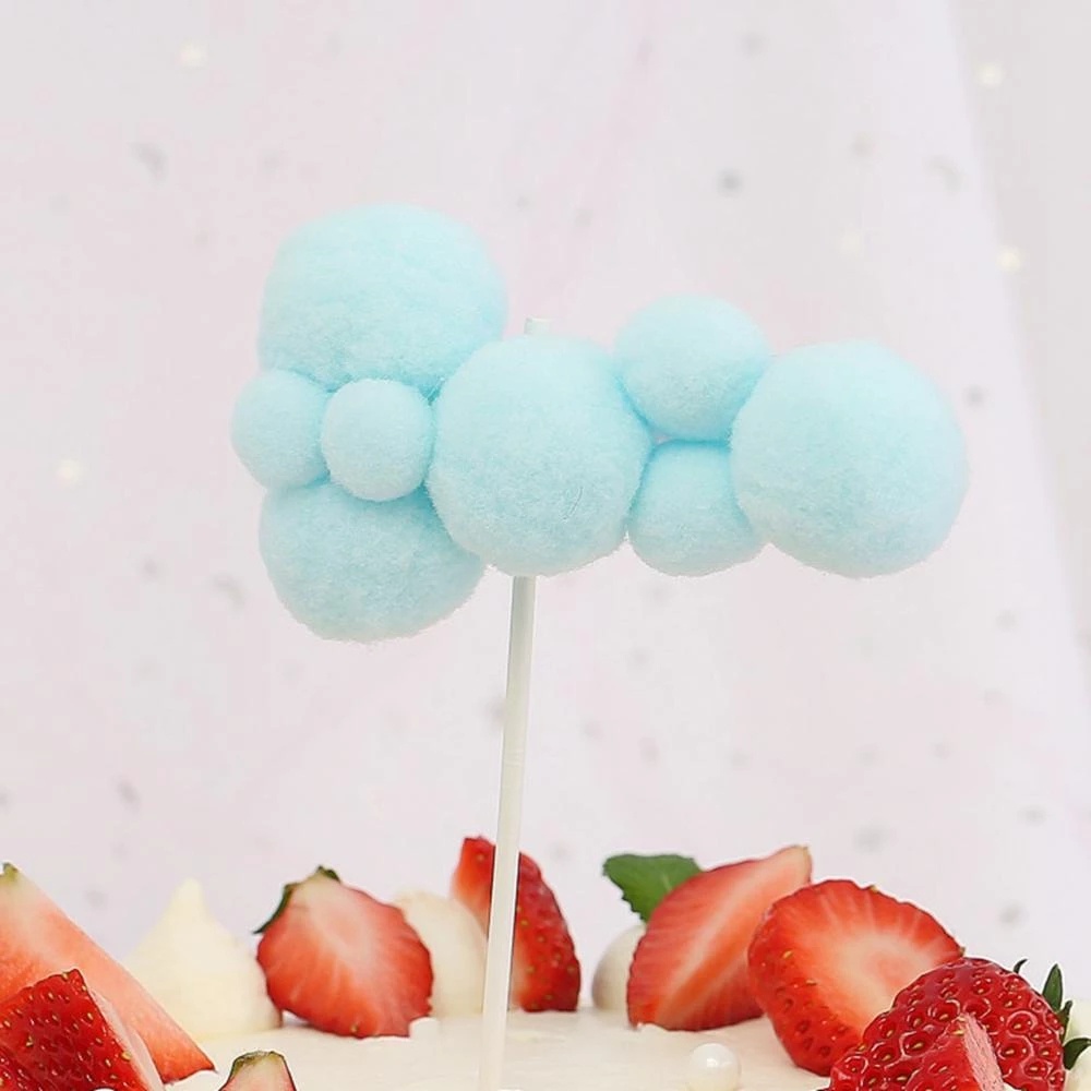 Phụ Kiện Trang Trí Bánh Kem Hình Khinh Khí Cầu Hoạt Hình Dễ Thương