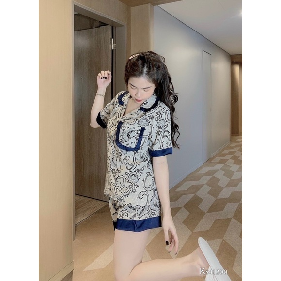 ⚡ĐỒ BỘ Pijama lụa cao cấp MANGO ngắn tay, Pizama lụa đùi nữ chất đẹp, mềm mịn