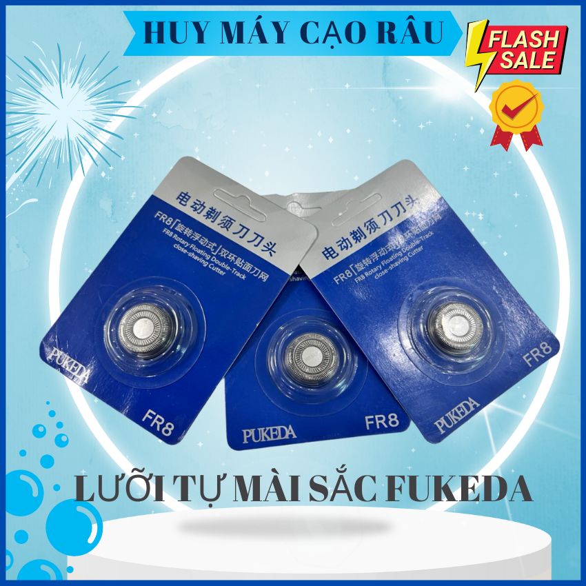 Lưỡi máy cạo râu thông minh R8, lưỡi sơ cua, lắp vừa đa số các dòng máy hiện tại [huy máy cạo râu]