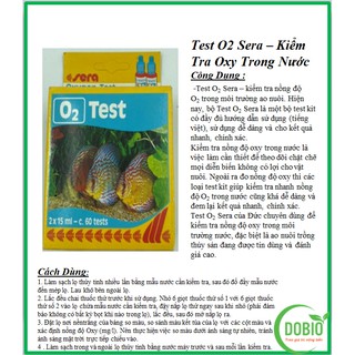 Test O2 kit sera DOPA đo lượng oxi trong nước