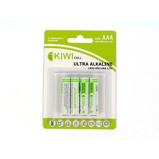 PIN  ĐŨA ALKALINE AAA KIWI- VỈ 4 VIÊN