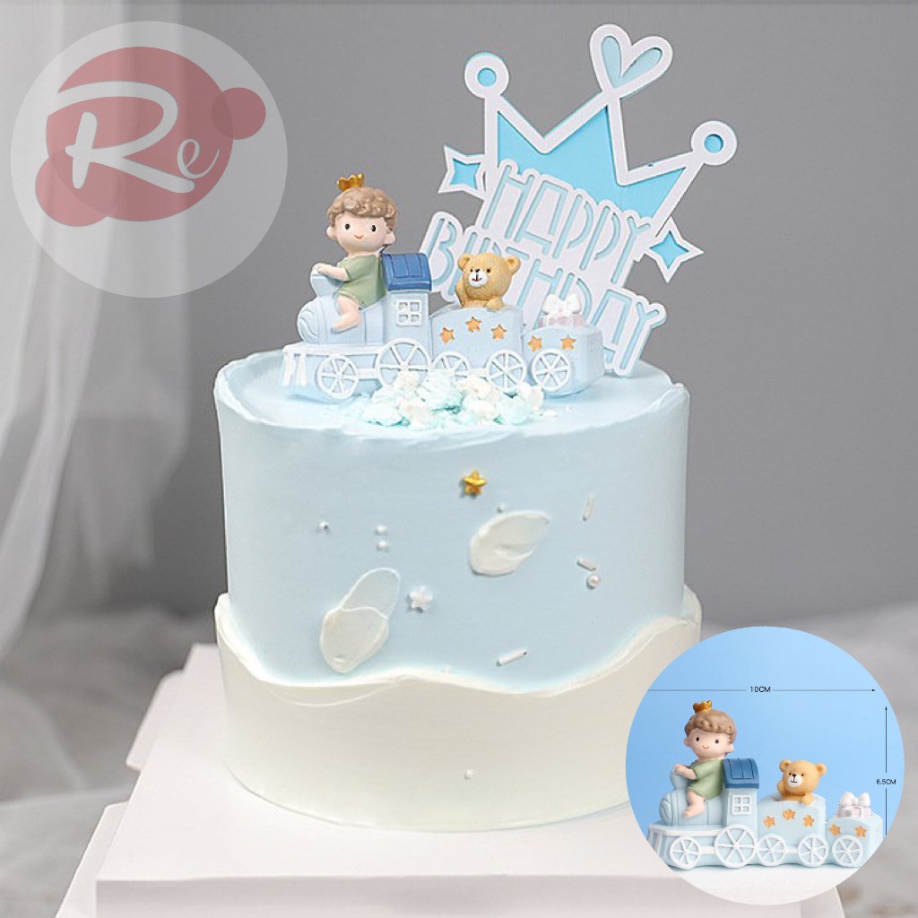 [SIÊU RẺ❤️] – Em bé lái tàu - Trang trí bánh sinh nhật bánh kem