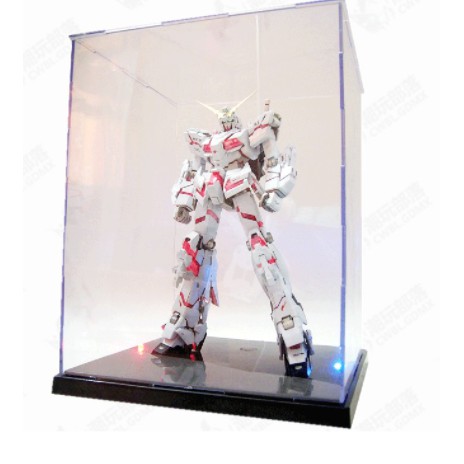 HỘP TRƯNG BÀY MÔ HÌNH GUNDAM - HỘP MICA TRONG SUỐT ĐẾ ĐEN