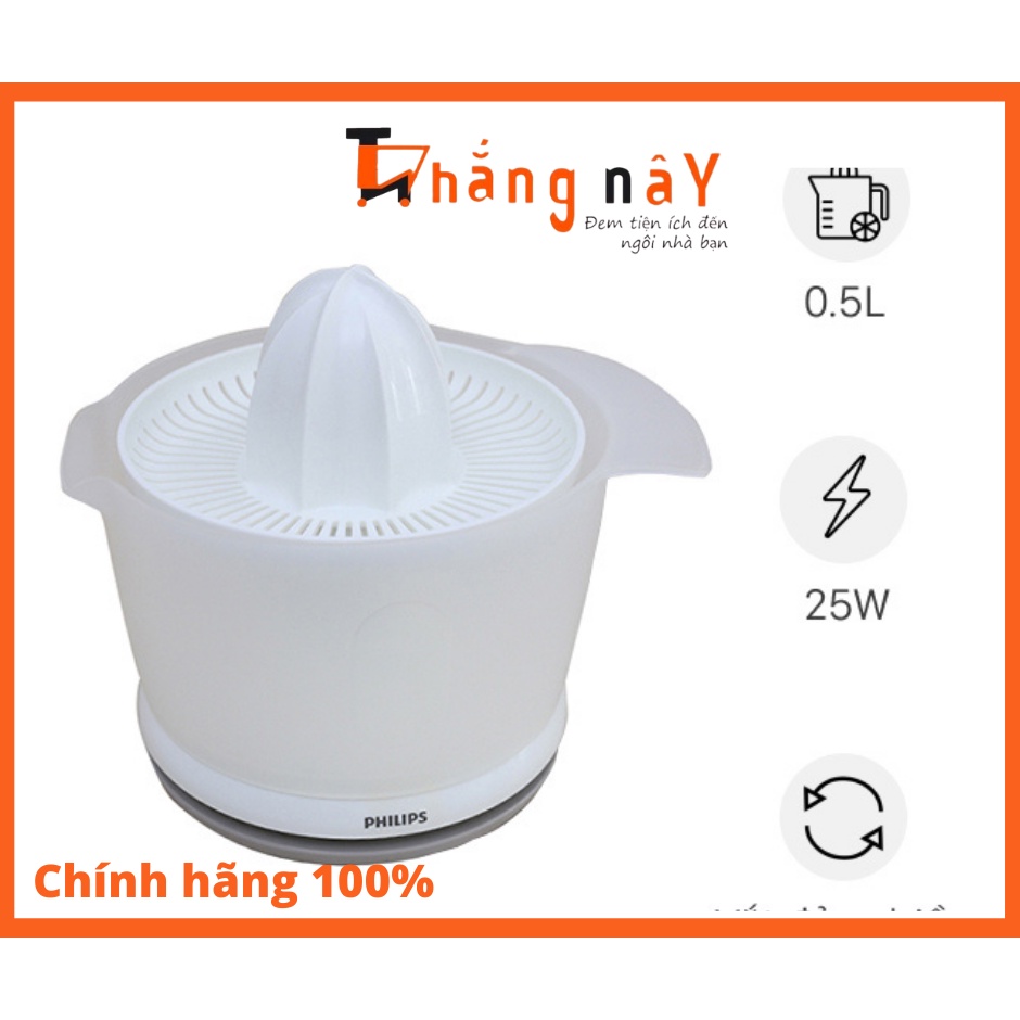 [Mã ELHA22 giảm 6% đơn 300K] [ BẢO HÀNH 2 NĂM ] Máy vắt cam Philips HR2738