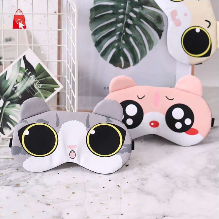 [Hàng mới về] Miếng Bịt Mắt Ngủ Dạng Nén Lạnh Họa Tiết Hoạt Hình Thiết Kế Dễ Thương