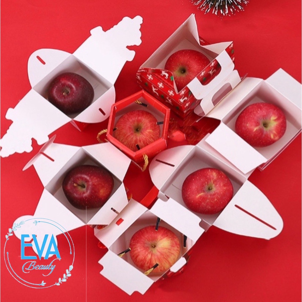 Combo 15 Hộp Đựng Quà Giáng Sinh Hoạ Tiết Noel Ấm Áp Gồm 3 Mẫu Khác Nhau M3537