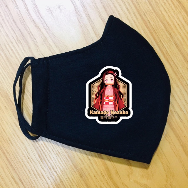 Khẩu trang kamad nezuko kimetsu no Yaiba 4 lớp