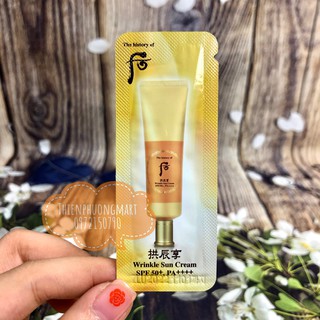 Kem Chống Nắng Chống Nhăn Whoo Wrinkle Sun Cream SPF 50+,PA++++