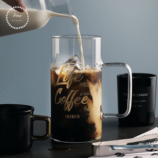 Cốc thủy tinh có nắp dùng uống nước, uống cafe, nước hoa quả, pha trà siêu xinh xắn