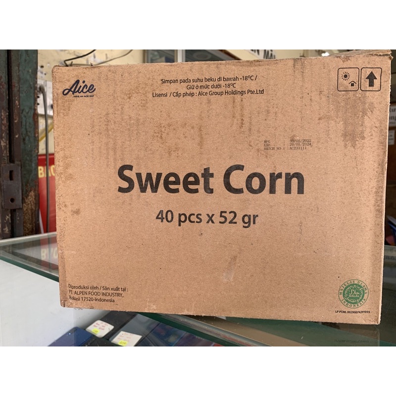 Thùng kem Bắp 40 cây - Kem Aice - Kem Haidilao