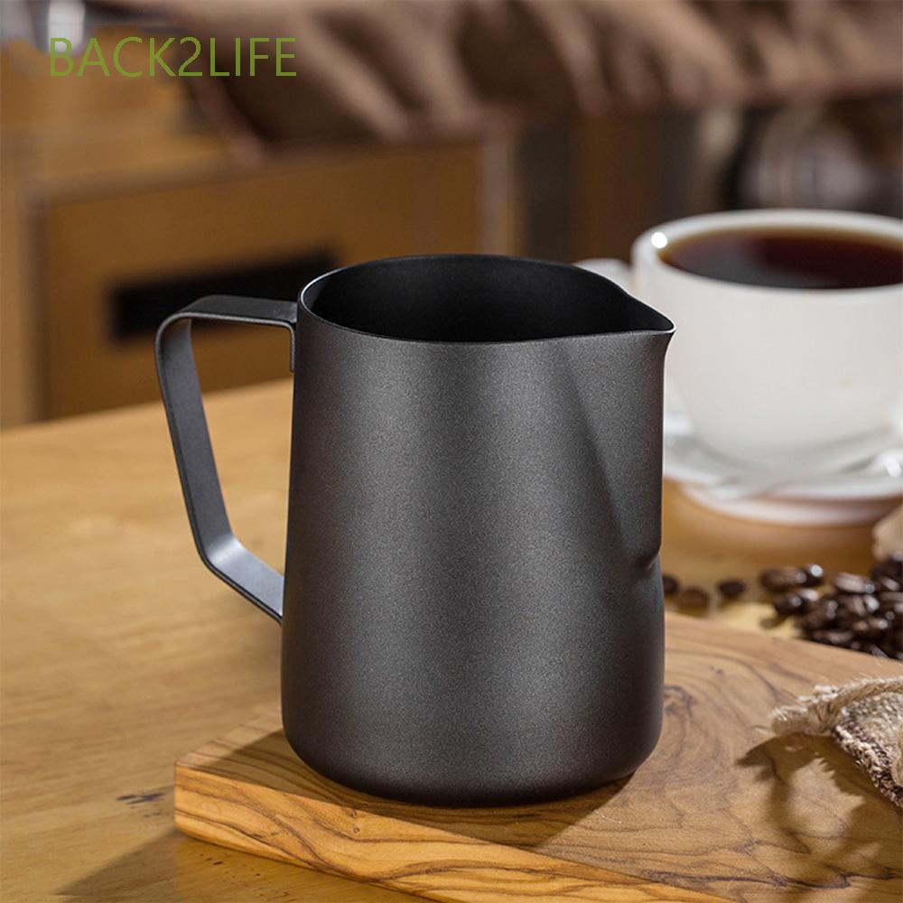 Bình tạo bọt sữa Latte 2Life bằng thép không gỉ tay cầm dài tiện dụng dùng cho pha chế