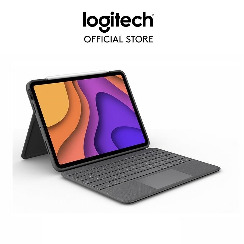 Bao da kèm bàn phím Logitech Folio Touch dành cho iPad Air gen 4 - có trackpad