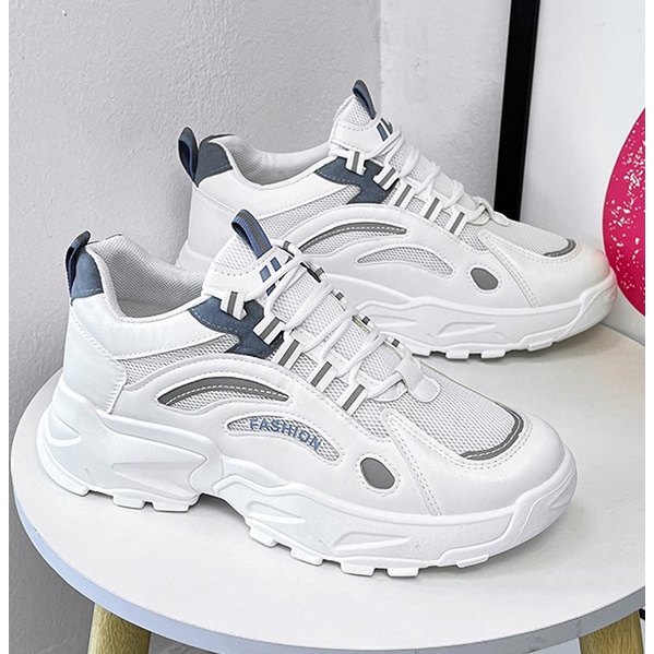 Giày Thể Thao Nam 2023 mẫu mới xu hướng mới chất liệu da mềm tăng chiều cao 5cm k102