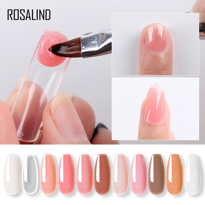 Gel Sơn Móng Poly Rosalind 30ml 11 Màu Thời Trang Đắp Nối Móng Nhanh Chóng