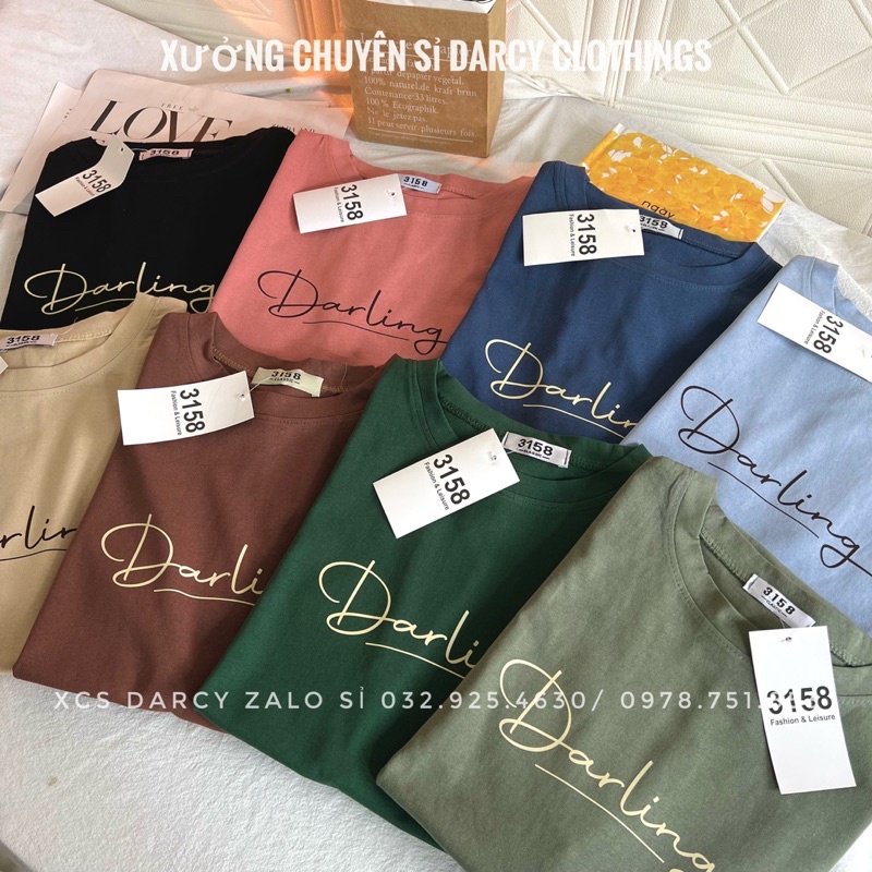 áo thun 3158  FREESHIP  Darling áo thun cotton nam nữ unisex