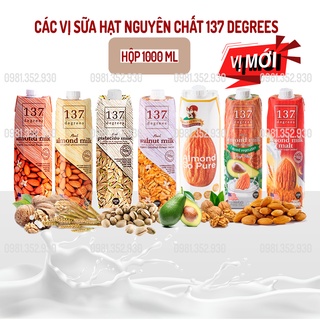 CÓ VỊ MỚI 8 Vị Sữa Hạt 137 Degrees Thái Lan - Hộp 1000ml