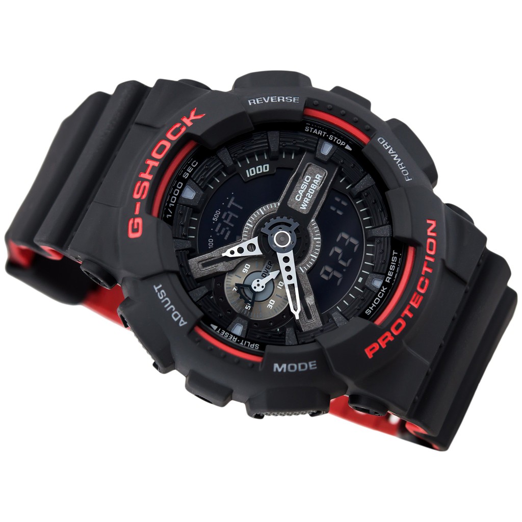 Đồng hồ nam dây nhựa Casio G-Shock chính hãng Anh Khuê GA-110HR-1ADR