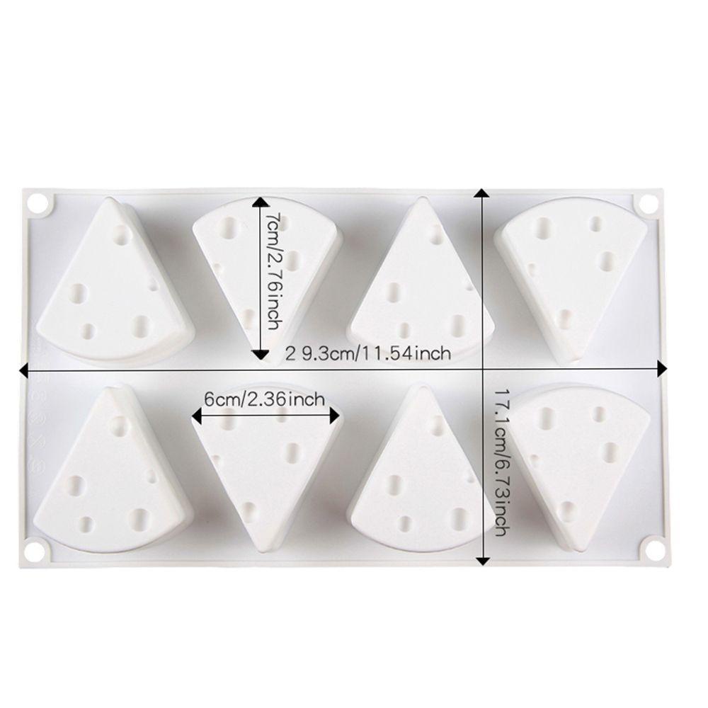 Khuôn Làm Bánh Phô Mai / Kẹo / Món Tráng Miệng Hình Phô Mai 3D DIY Có Thể Tái Sử Dụng