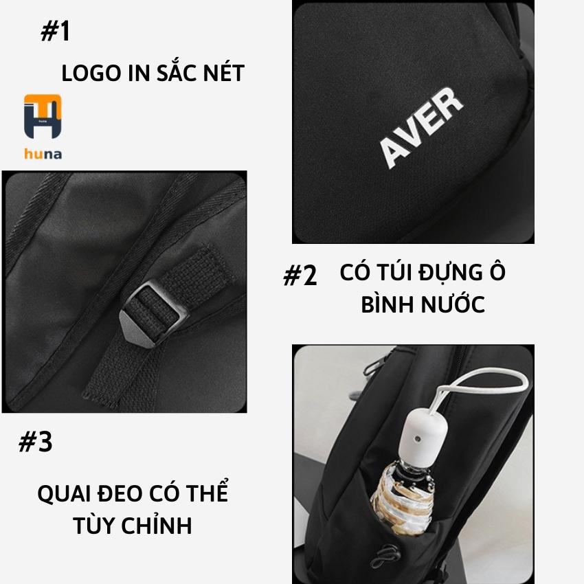 Balo đi học nam nữ HUNA Balo Nữ Đẹp ULZZANG hàn quốc chống nước nhiều ngăn đựng giấy A4 laptop 15,6 inch BL04