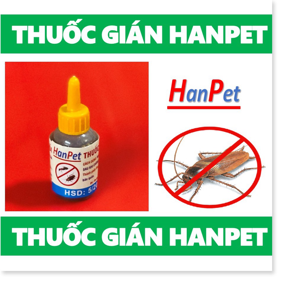 SZ  Thuốc gián Hanpet dạng dung dịch diệt gián sinh học hoàn toàn không độc hại AN TOÀN CHO SỨC KHỎE