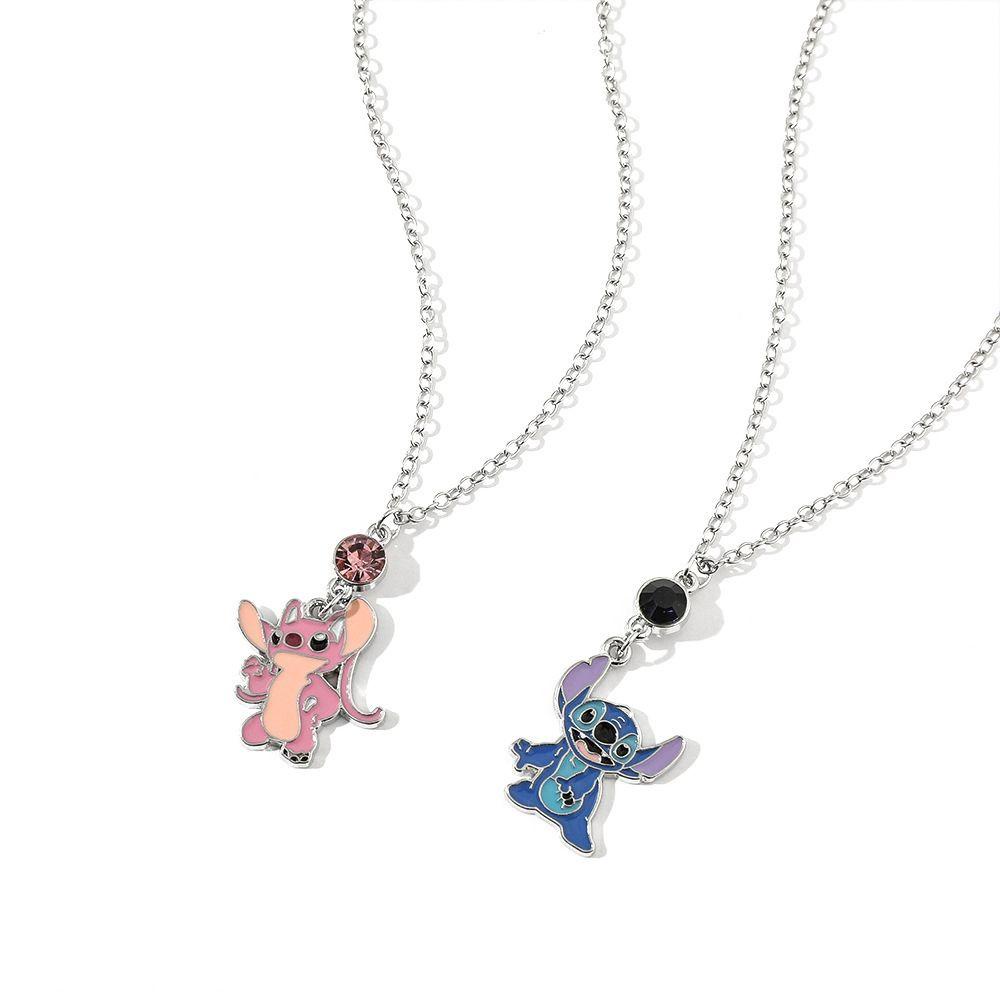 Dwayne Vòng cổ Mặt Hình Lilo &amp; Stitch Hoạt Hình Sáng Tạo Cho Cặp Đôi