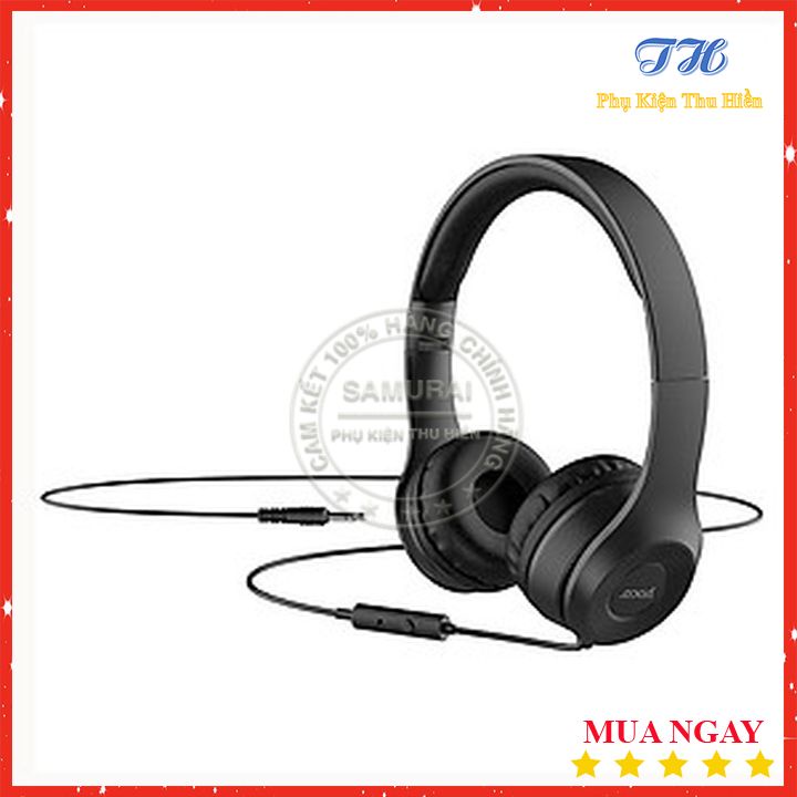 Tai Nghe Chụp Tai Hoco W21- 3 Màu Tím/Đen/Xám - Hàng Chính Hãng