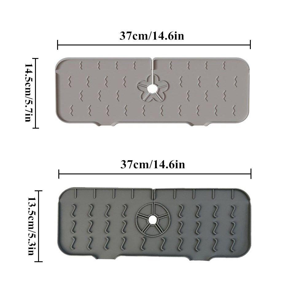 Miếng Đệm Silicone Gắn Vòi Nước Bồn Rửa Chén Chống Văng Nước Có Thể Giặt Rửa