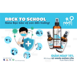 ƯU ĐÃI 15% XỊT KHUẨN KHÔNG CỒN PURE NANO SILVER 100ML