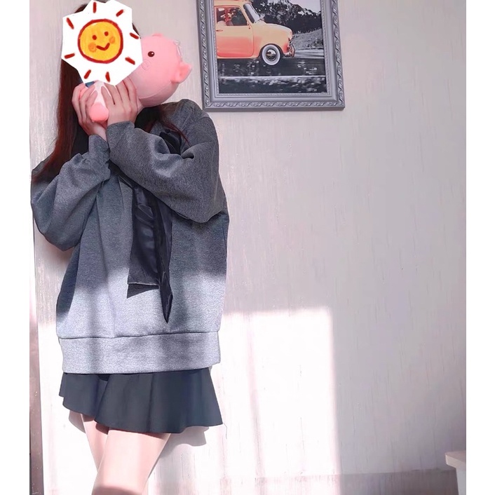 [Order 7-10 ngày] Áo nỉ hodie dáng rộng đính nơ to siêu xinh | BigBuy360 - bigbuy360.vn