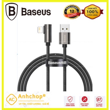Cáp sạc nhanh Baseus CALCS-01 Legend Series Elbow Fast Charging Data Cable USB to iP 2.4A 1m 2m