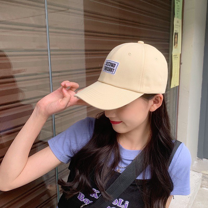 Nón lưỡi trai thêu chữ Second siêu hot 2021 phong cách Uzzlang nam nữ