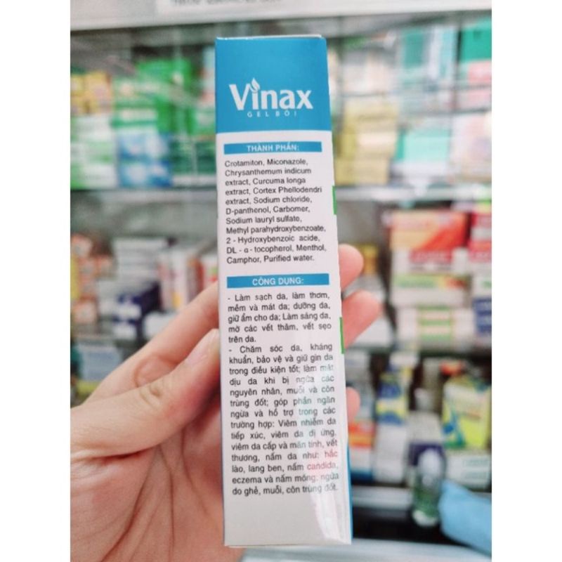 Gel Bôi Da Vinax - Giảm ngứa - Chàm da 15g