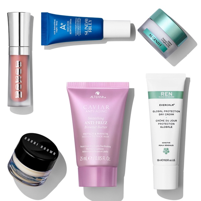 [CÓ SẴN]Set dưỡng da Sephora Play có Bobbi brown lót, Buxom, Sunday riley