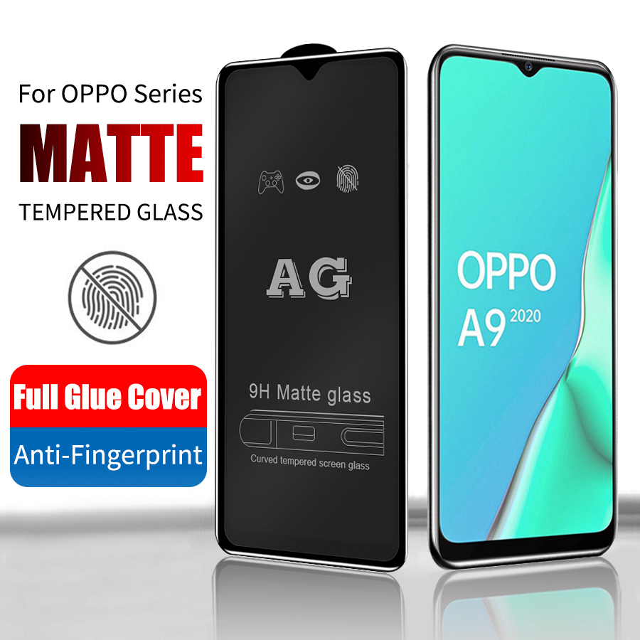 Kính Cường Lực Chống Bám Vân Tay Cho Oppo F5 F7 F9 F11 Pro A83 A52 A92 A3S A5S A12 A5 A9 A3 2020 A7 A12E Reno 4 3 2 2f