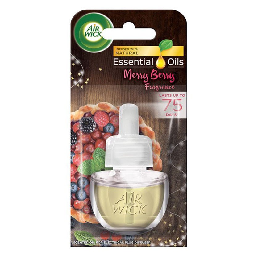 Chai tinh dầu cắm điện Airwick Refill AWK0534 Merry Berry 19ml (Hương trái cây rừng)