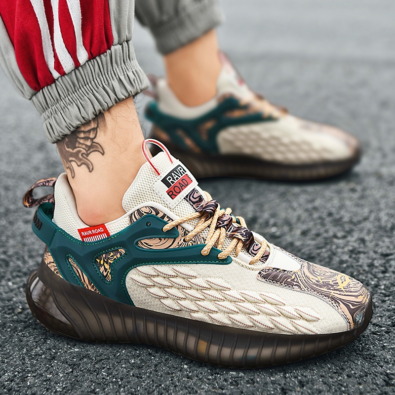 Giày Thể Thao Chạy Bộ Dạng Lưới Thoải Mái Hợp Thời Trang Phong Cách Hàn Quốc Cho Nam